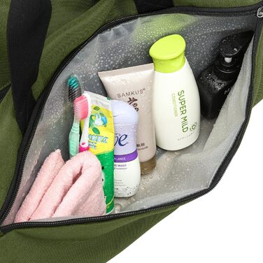 Спортивна сумка TUGUAN 30L для чоловіків та жінок, водонепроникна сумка для фітнесу та подорожей з відділенням для взуття та вологих речей, зелена