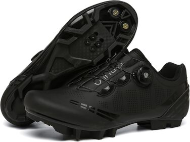 Велосипедні кросівки MTB для чоловіків та жінок, сумісні з SPD, унісекс, чорні (47 EU)