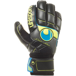 Воротарські рукавички Uhlsport Pro Comfort Textile для дорослих, розмір 10.5, чорні/блакитні/жовті