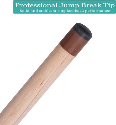 Білльярдний кий Ray Speed Heavy Hitter Jump Break, 3 частини, 14 мм наконечник з фенолу, 567-625 г, 21 oz, винно-червоний