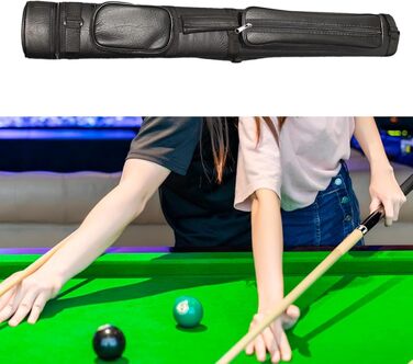 Чохол для кия Billard з 4 відділеннями: легкий, захисний, з PU-шкіри, овальний