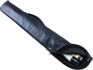 Чохол для кия для більярдного кия, чорний/коричневий - для 1/2 кия, переносна сумка для більярдного кия, снукеру