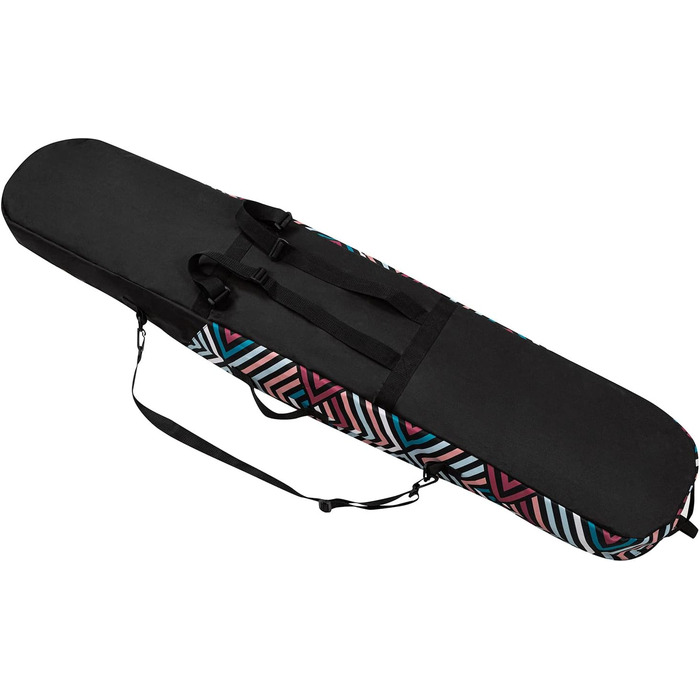 Чохол для сноуборду Zig Zag Pastel: містка сумка з водонепроникного поліестеру, 170 см, з регульованими ременями