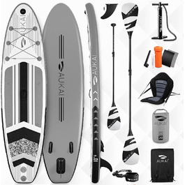 Надувна SUP-дошка PRO 320 см 2в1 з каяк-сидінням, набір для сапсерфінгу, 5 років гарантії, повна комплектація, сидіння, тримач для камери, ремінець, насос, рюкзак, водонепроникна сумка
