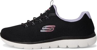 Жіночі кросівки Skechers Summits Radiant Flow (37.5 EU, широка колодка, чорний/багатобарвний)