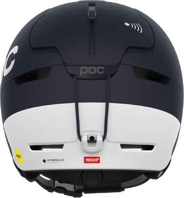 Гірськолижний шолом POC Obex BC MIPS з NFC та RECCO, захисні арамідні панелі, Apatite Navy Matt, XL-XXL (59-62 см)
