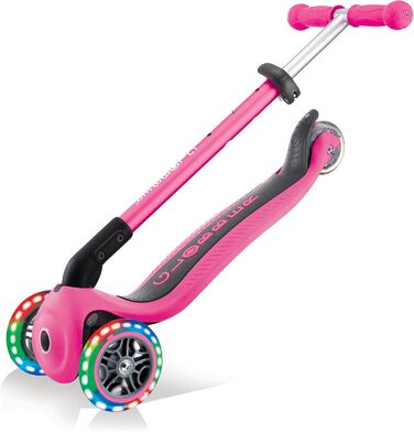Дитячий самокат GLOBBER Primo Foldable Lights, 3 колеса, регульована висота, LED підсвітка, колеса 120/80 мм, ABEC 5