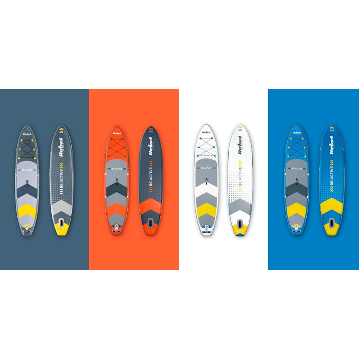 SUP дошка Rebel Electro Brett 350 см з насосом, веслом та рюкзаком (RBA-4501-BL) - надувна, Drop-Stitch
