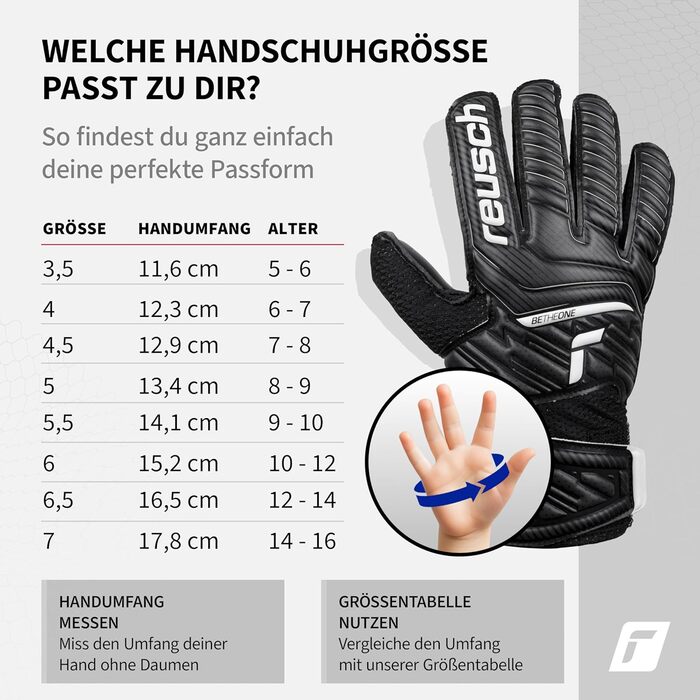 Воротарські рукавички Reusch Attrakt Solid Junior для дітей 5-16 років, чорні