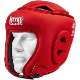 Боксерський шолом Metal Boxe MB470 червоний, для дорослих, змагання