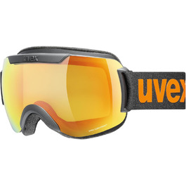 Гірськолижна маска Uvex Downhill 2000 CV унісекс, чорна матова/помаранчево-жовта, універсальний розмір