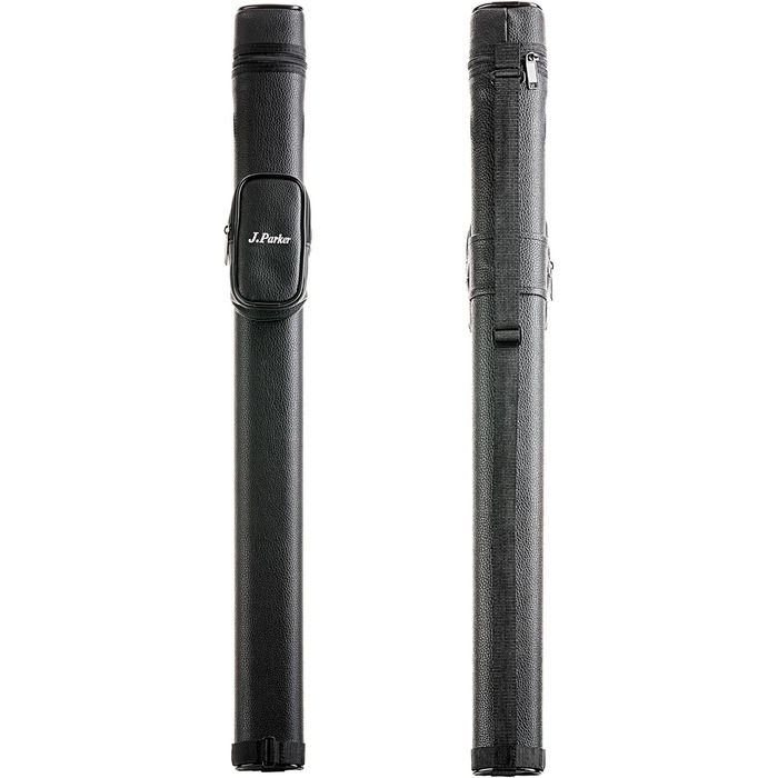 Чохол для більярдної cue J. Parker Billardköcher: для 2-х cue, чорний, 85 см, з аксесуарами та ремінком
