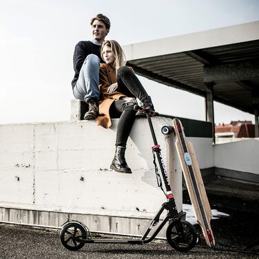 Самокат HUDORA BigWheel Style 230 алюмінієвий, великий, складаний, регульований, до 120 кг, для дорослих і підлітків