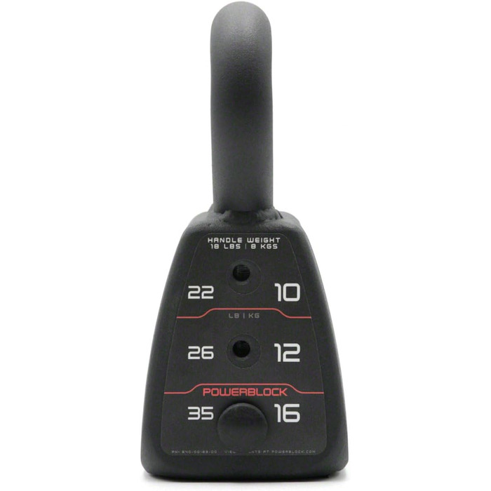 PowerBlock Регульована штанга з набором гир, 15.9 кг - довговічне тренувальне обладнання для дому та спортзалу