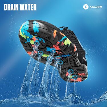 Швидковисихаючі водяні черевики Simari для жінок та чоловіків, для плавання, серфінгу, йоги та відпочинку на пляжі, сірі