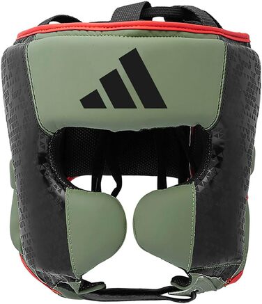 Боксерський шолом Adidas Hybrid Combat 50, захисний, чорний