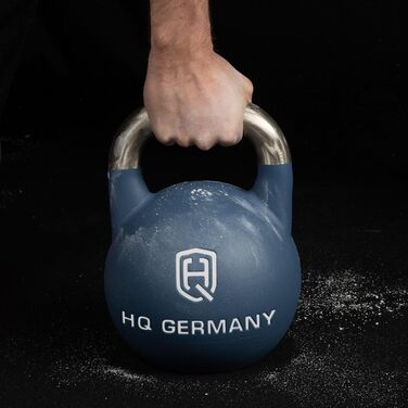 Професійна гиря HQ Germany 12 кг, неіржавна сталь, з неслизьким покриттям, ±200 г, зручна ручка
