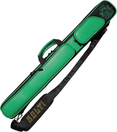 Чохол для більярду на 2 кия: м'який, з кількома кишенями для аксесуарів (зелений)