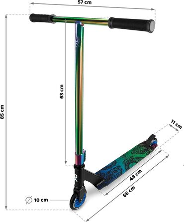 Трюковий самокат Soke EVO Street ABEC-9, для екстремального катання