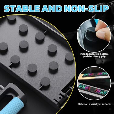 Дошка для віджимань Push Up Board складніша, портативна з неслизькими ручками, фітнес-дошка з неслизьким покриттям, обладнання для фітнесу вдома для нарощування м'язів