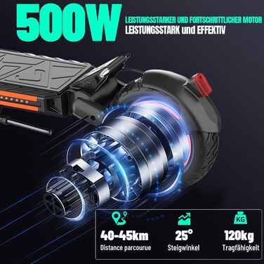 Електросамокат TODIMART G2/S9/13, 48В 10.4/20.8А·год, 500Вт, запас ходу 40-90 км, 10