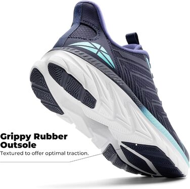 Жіночі спортивні сліпони ALLSWIFIT: зручні, дихаючі, з антиковзаючою підошвою для бігу, тенісу, фітнесу та крос-тренінгу. Білі (41.5 EU, Синій)