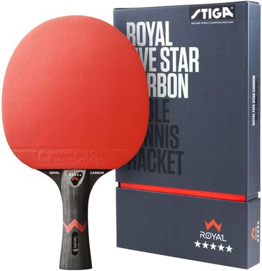 Професійна ракетка для настільного тенісу STIGA Pro Carbon, універсальна, для дорослих, червоно-чорна, комплект з двома ракетками