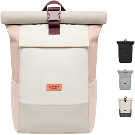 Рюкзак LARKSON Rolltop для жінок і чоловіків з відділенням для ноутбука, універсальний для навчання, роботи та велосипеда, великий водовідштовхувальний туристичний рюкзак