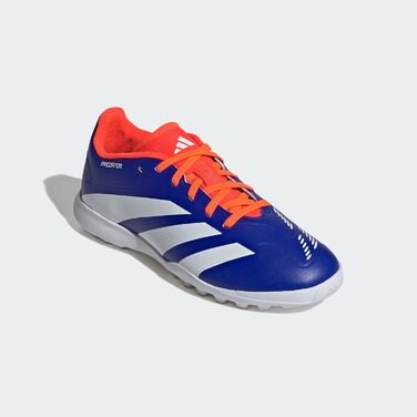 Футбольні бутси adidas Predator League J для газону, розмір 38 EU, кольори: Lucid Blue, Cloud White, Solar Red