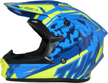 Мотошолом protectwear Crosshelm Endurohelm R710X, синьо-жовтий