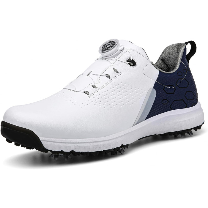 Жіночі гольф-туфлі з шипами, водонепроникні та легкі. Білий колір (41 EU, Синій)