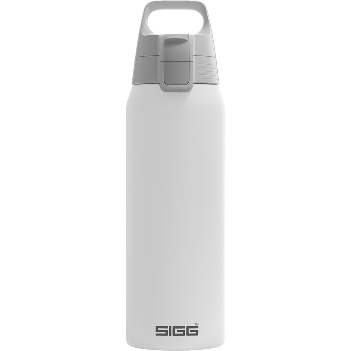 Термос SIGG Shield Therm One 0,75 л, білий, для газованих напоїв, ізольована пляшка з нержавіючої сталі, не протікає, BPA-free, можна мити в посудомийній машині