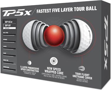 Унісекс гольф-м'ячі TaylorMade TP5, преміум-якість