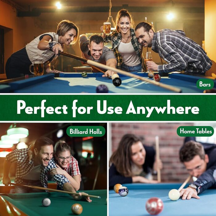 Набір для більярду Iszy Billiards Billardkugel-Set з мармуру - стиль Swirl, різні стилі на вибір, темний мармур