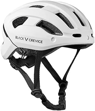 Велосипедний шолом BLACK CREVICE City з LED-ліхтарем і 2 змінними візорами