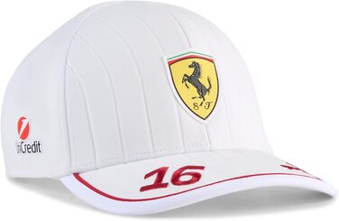 Кепка PUMA Scuderia Ferrari F1 2025 Charles Leclerc - універсальний розмір, білий