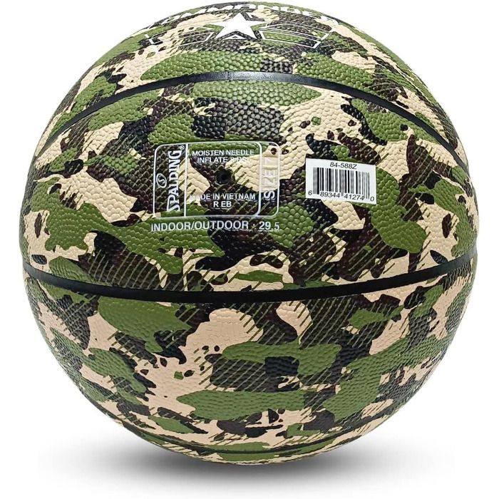 Баскетбольний м'яч Spalding Commander Sz7 Camo для дорослих, унісекс, камуфляжний