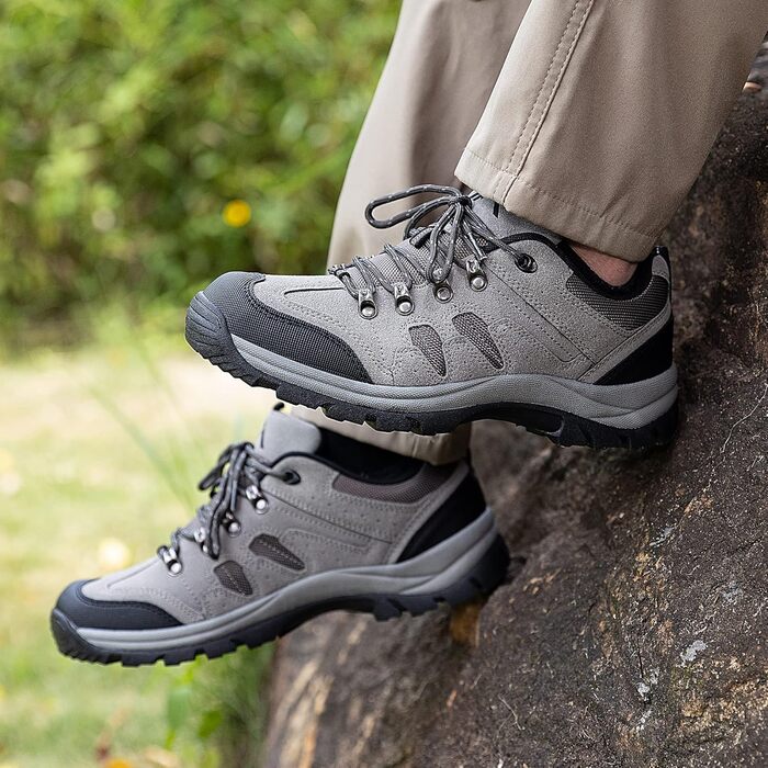 Черевики для ходьби CC Los - водонепроникні чоловічі туристичні черевики, зручні, легкі, дихаючі, розмір 40-48, коричневі. Водонепроникні, Outdoor, 1 розмір більше