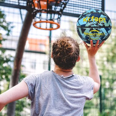 Дитячий баскетбольний м'яч Krfapt, розмір 3, для школи та тренувань (від 3 років), синій