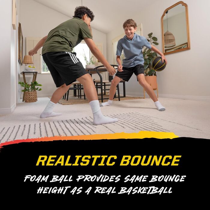 SKLZ Bashhhketball Pro Silent: м'яч для баскетболу, розмір 7, для залу, безшумний, професійний