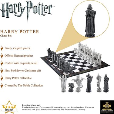 Шахи Гаррі Поттера The Noble Collection, чарівний шаховий набір для фанатів, колекційна версія