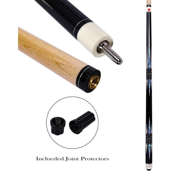 Професійний більярдний кий Ray Speed CGB-600 з жорстким кейсом: канадський клен, 58' (2-х частинний), 19 oz