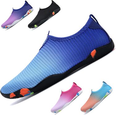 Водні шкарпетки для плавання та серфінгу WateLves: чоловічі та жіночі, швидко сохнуть, унісекс, блакитні, 38 EU