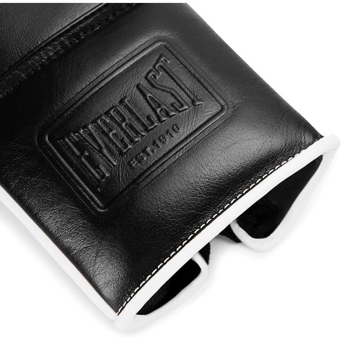Боксерські рукавички Everlast Powerlock OG Pro зі шнурівкою, 16 oz, чорно-білі