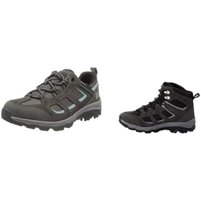 Жіночі туристичні черевики Jack Wolfskin Vojo 3 Texapore Low (40 EU, сірий, блакитний, фіолетовий)