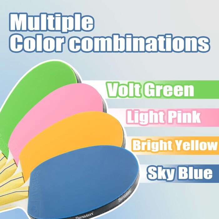 Набір столів тенісних ракеток Senston (4 шт.) – Яскраві варіанти для розваг та сімейного відпочинку | Ідеальний набір для підлітків та дорослих!