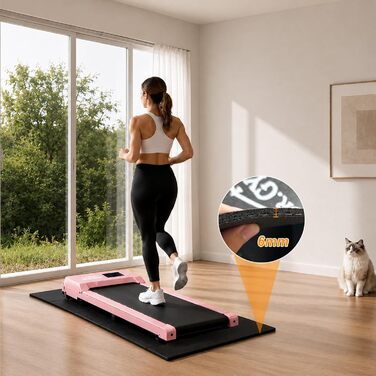 Walking Pad килимок для бігової доріжки, антиковзкий, шумоізоляційний, з високощільним PVC 140x60x0.6 см