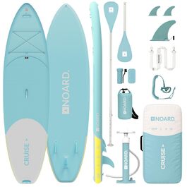 SUP дошка NOARD надувна Double-Layer Dropstitch 326 см (до 140 кг) - Комплект: весло, помпа, рюкзак, ліш, гермосумка (Бірюзова лагуна)