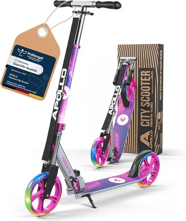 Скутер Apollo Phantom Pro City XXL - складний, регульований, для дорослих, дітей та підлітків