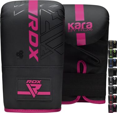 Боксерські рукавички RDX KARA з Maya Hide шкіри для кікбоксингу, муай-тай, боксу, ММА, спарингів, тренувань на мішку, рожеві